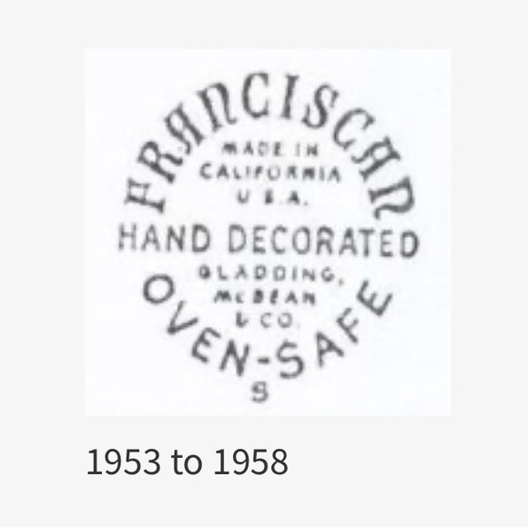 Vintage early Franciscan Desert Rose Divided  oblong serving dish bowl veggie - Picture 5 of 5